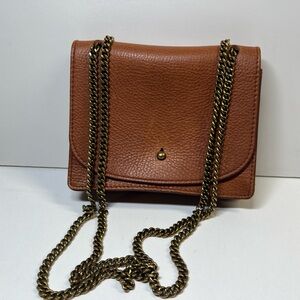 Madewell brown Leather Crossbody Shoulder Small Bag Purse chain bag
